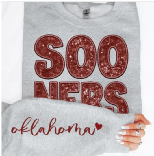 OU Sweatshirt Faux Sequence