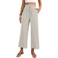 Beige High Waisted Trousers