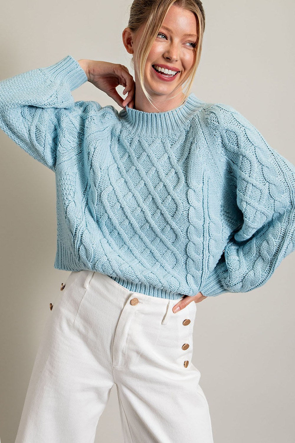 Blue Knit Sweater