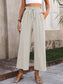 Beige High Waisted Trousers